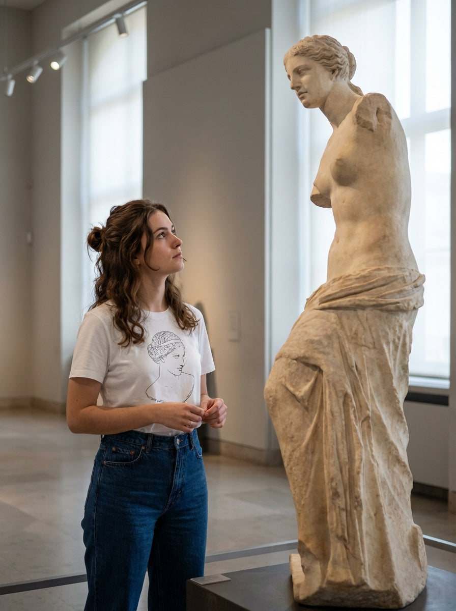 T-shirt Femme Aphrodite Blanc